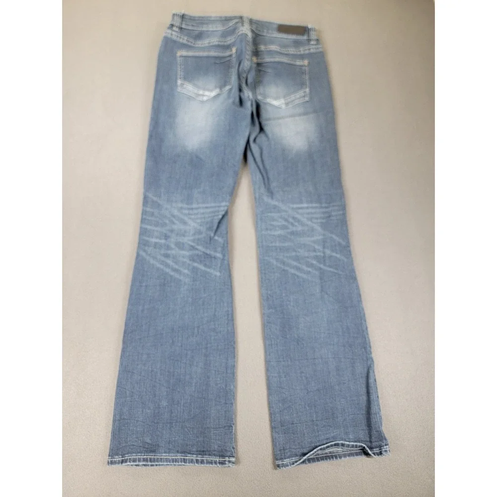 Rock & Roll Cowgirl Jeans Womens 28 Blue Bootcut‎ Mid Rise Stretch Western Denim - Picture 14 of 15